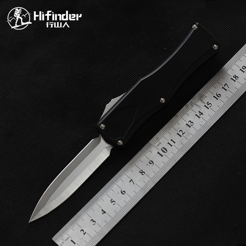 Hifinde knife Out the front D2 steel Double edge hunting knife survival tools outdoor camping Tactical knives pocket EDC
Hifinde knife Out the front D2 steel Double edge hunting knife survival tools outdoor camping Tactical knives pocket EDC