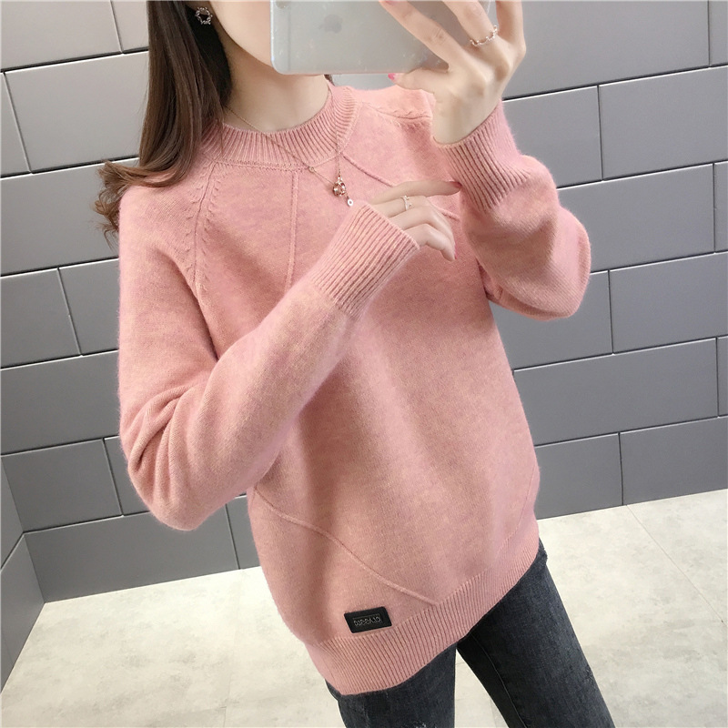 Zogaa Winter women warm sweaters the-neck loosely outdoor Korean style wear bottom-knit pullovers tops Sweet, soft blouse ladies 1KP8, Pink
Zogaa Winter women warm sweaters the-neck loosely outdoor Korean style wear bottom-knit pullovers tops Sweet, soft blouse ladies 1KP8, Pink
