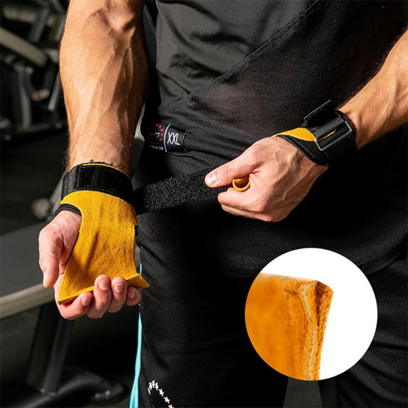 Fitness Palm Guards Leather Palm Guards Non-slip Wear Resistant Wrist Deadlift Power Assist Belt Grip Belt, Yellow
Fitness Palm Guards Leather Palm Guards Non-slip Wear Resistant Wrist Deadlift Power Assist Belt Grip Belt, Yellow