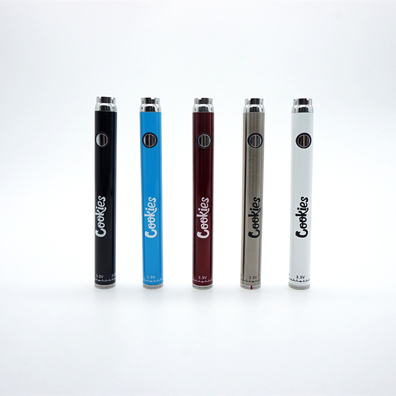 Cookies Battery 350mAh Bottom Spinner 3.3-4.8V Preheat vape batteries Adjustable voltage ecigs Pen for EGO 510 Thread cartridges
Cookies Battery 350mAh Bottom Spinner 3.3-4.8V Preheat vape batteries Adjustable voltage ecigs Pen for EGO 510 Thread cartridges
