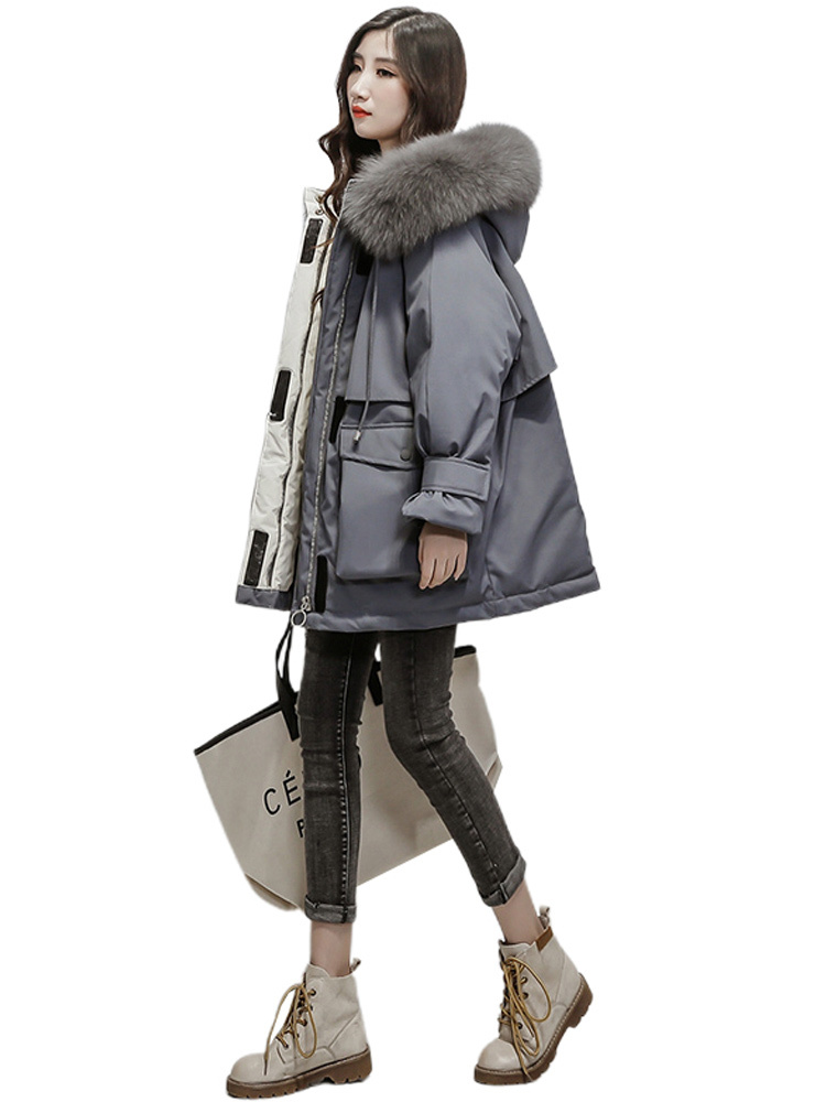 Cotton-padded Jacket Women's Mid-Length New Popular Fashion Winter Jacket Parka 201217
