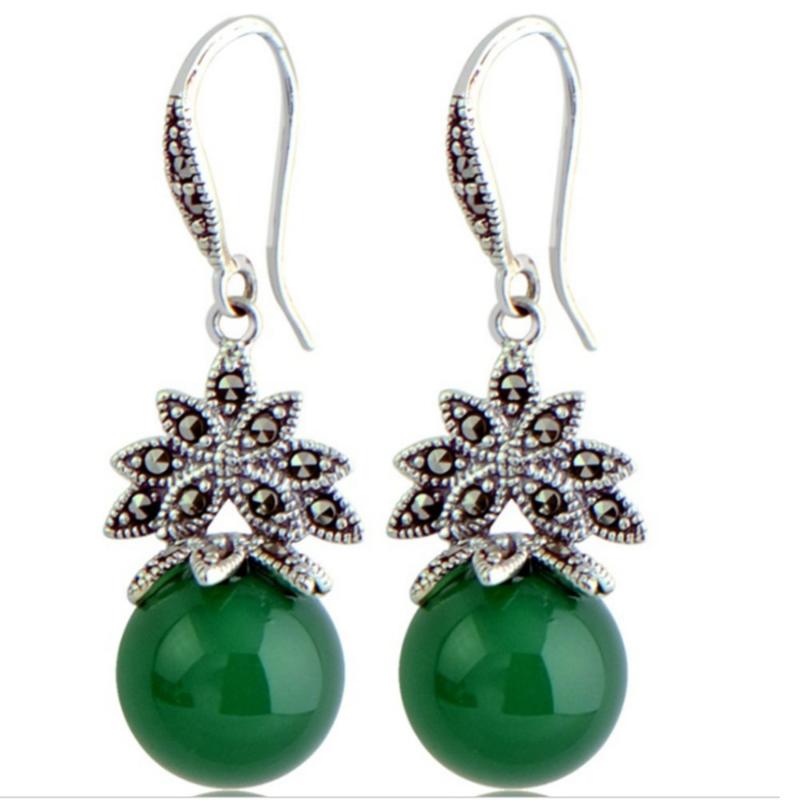 Dangle & Chandelier Jade Angel Sterling Silver Green Onyx Black Shell Pearl Bead Hoop Earrings Thai Vintage Jewellery Women
Dangle & Chandelier Jade Angel Sterling Silver Green Onyx Black Shell Pearl Bead Hoop Earrings Thai Vintage Jewellery Women