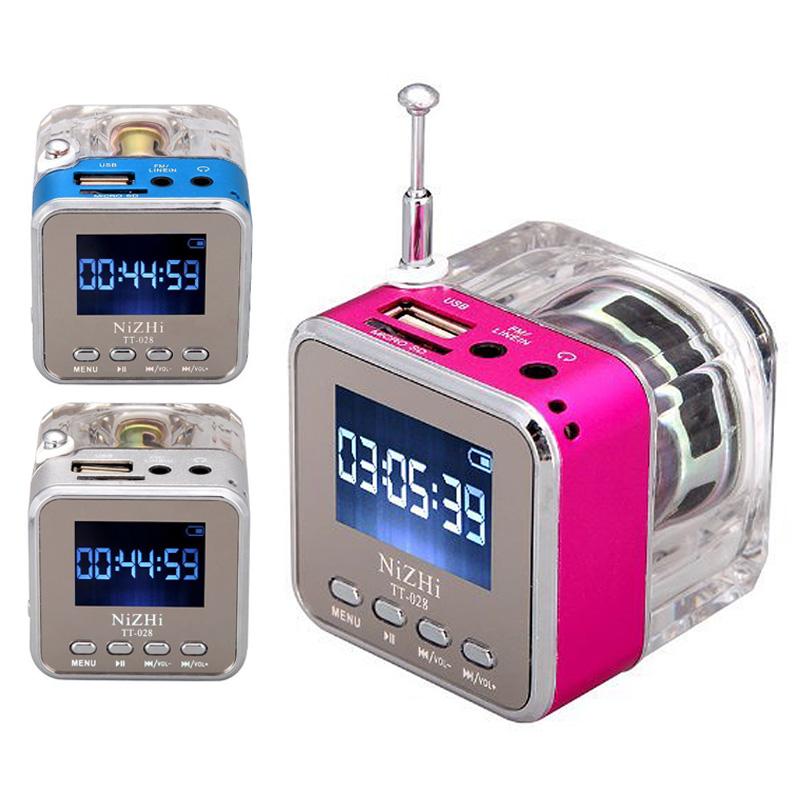 Mini Digital Portable Music MP3/4 Player Micro SD/TF USB Disk Speaker FM Radio LFX-ING
