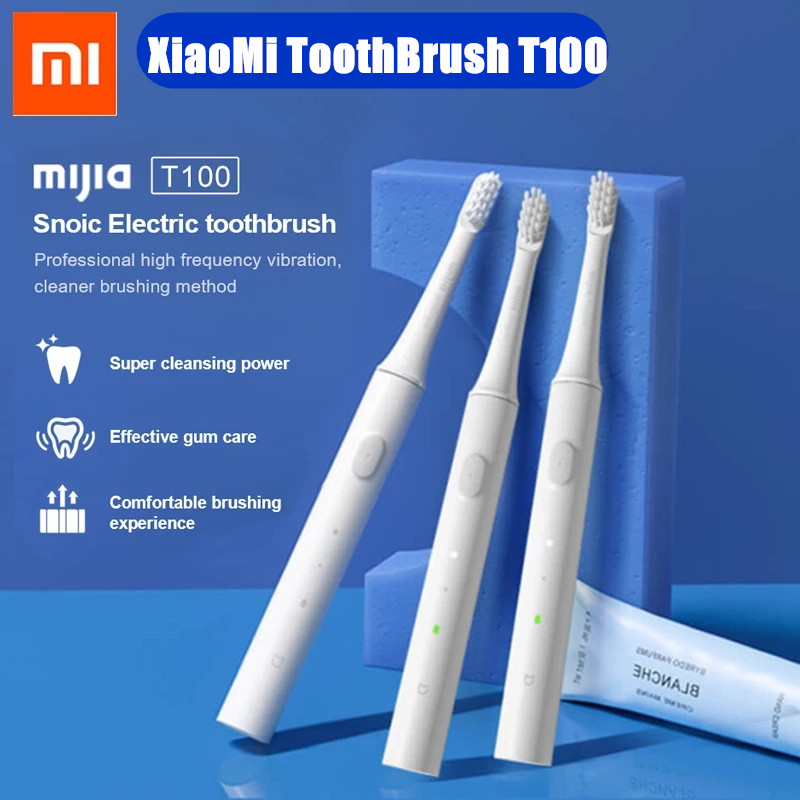 XIAOMI MIJIA T100 Sonic Electric Toothbrush Cordless Rechargeable Waterproof 2 Speed Whitening Oral Care Automatic Tooth Brush
XIAOMI MIJIA T100 Sonic Electric Toothbrush Cordless Rechargeable Waterproof 2 Speed Whitening Oral Care Automatic Tooth Brush