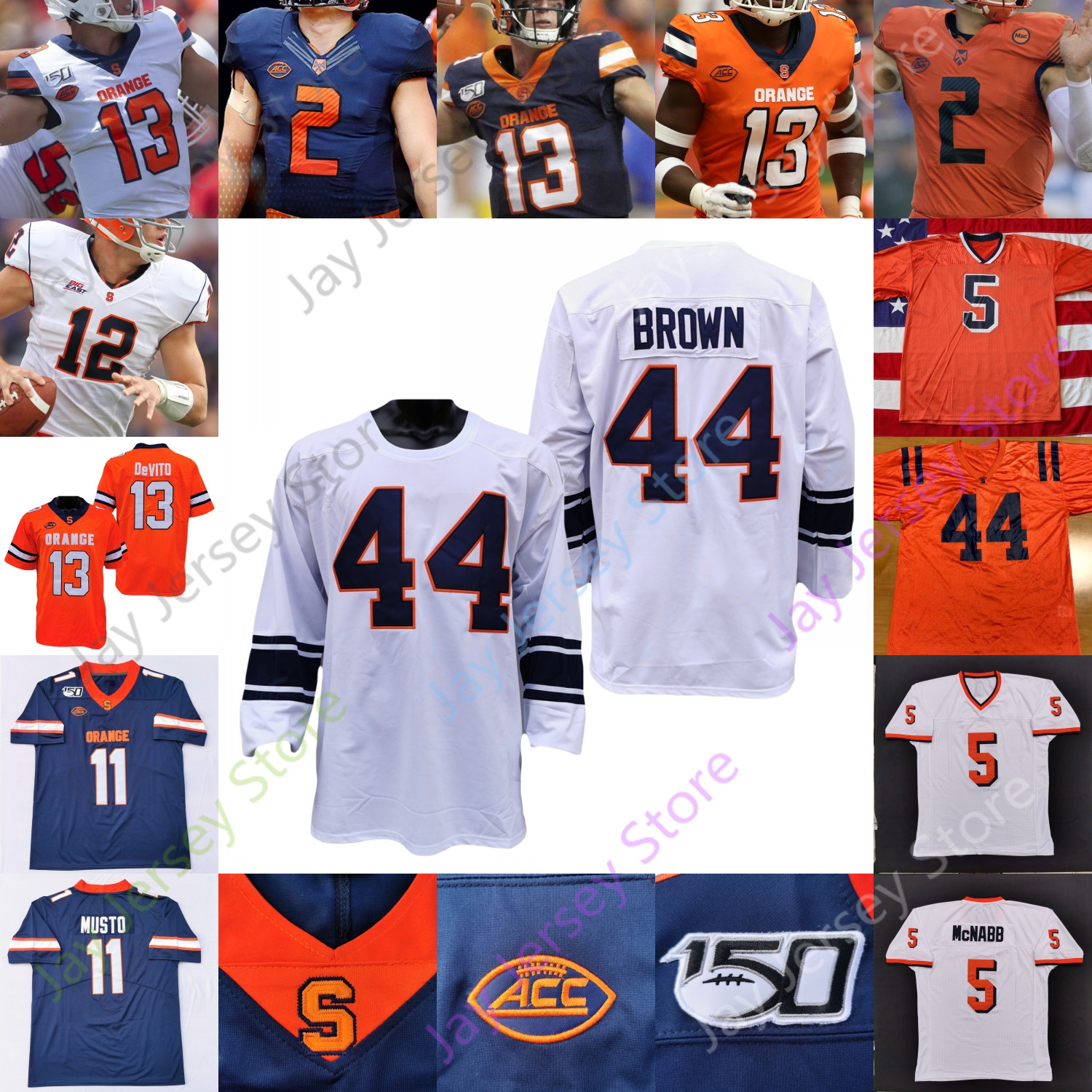 Syracuse Orange Football Jersey NCAA College Eric Dungey Chandler Jones Dwight Freeney Jones Harrison Monk Culpepper Queeley Jonathan, Navy i
Syracuse Orange Football Jersey NCAA College Eric Dungey Chandler Jones Dwight Freeney Jones Harrison Monk Culpepper Queeley Jonathan, Navy i