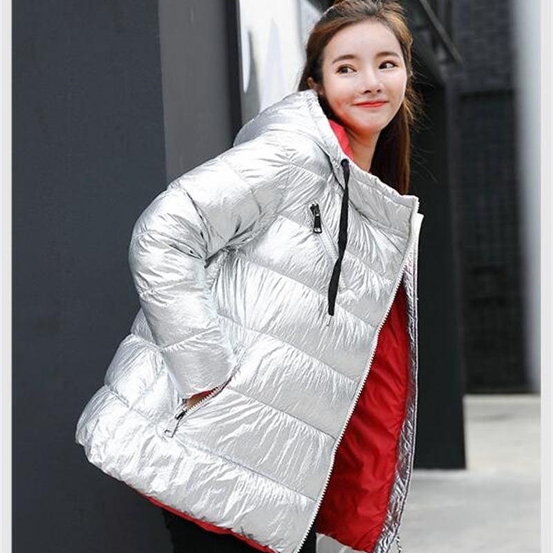 Winter jacket Women Thick Warm Cotton parka coat female Loose Hooded winter coat womens Streetwear Fashion Patch Cotton coats 201019