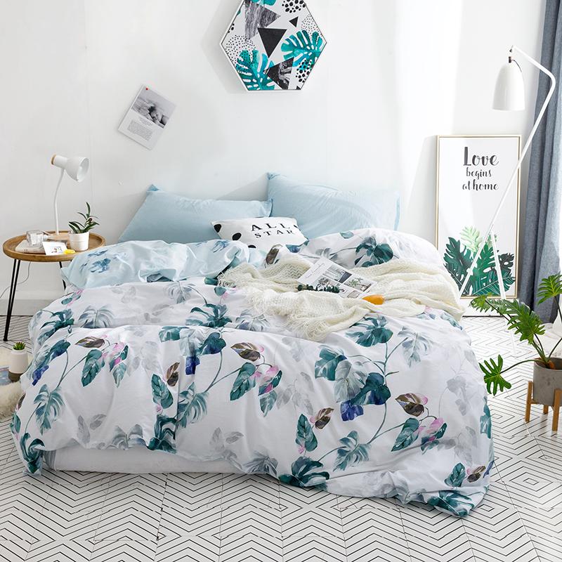 super soft White Bedding Set Green Fresh Winter Plantain Leaves Duvet Cover Sets Kids Adult queen king housse de couette 220x240, As picture
super soft White Bedding Set Green Fresh Winter Plantain Leaves Duvet Cover Sets Kids Adult queen king housse de couette 220x240, As picture
