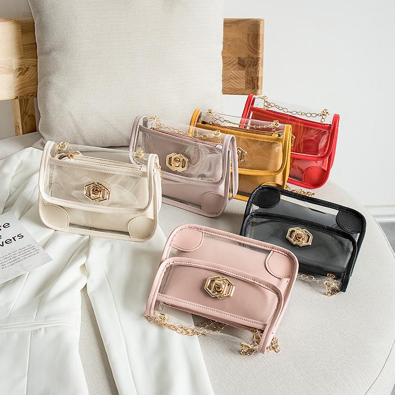 2021 new shoulder slung chain small steamed bun mother bag transparent package female bag wholesale jelly, Black
2021 new shoulder slung chain small steamed bun mother bag transparent package female bag wholesale jelly, Black