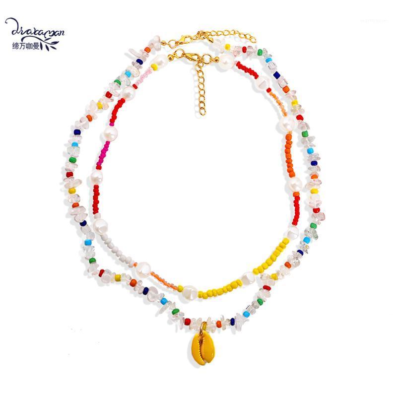 Dvacaman Double Layers Handmade Beads Chokers Necklace Women Shell Pendant Necklace Simulated Pearl Statement Jewelry Wholesale1 
Dvacaman Double Layers Handmade Beads Chokers Necklace Women Shell Pendant Necklace Simulated Pearl Statement Jewelry Wholesale1