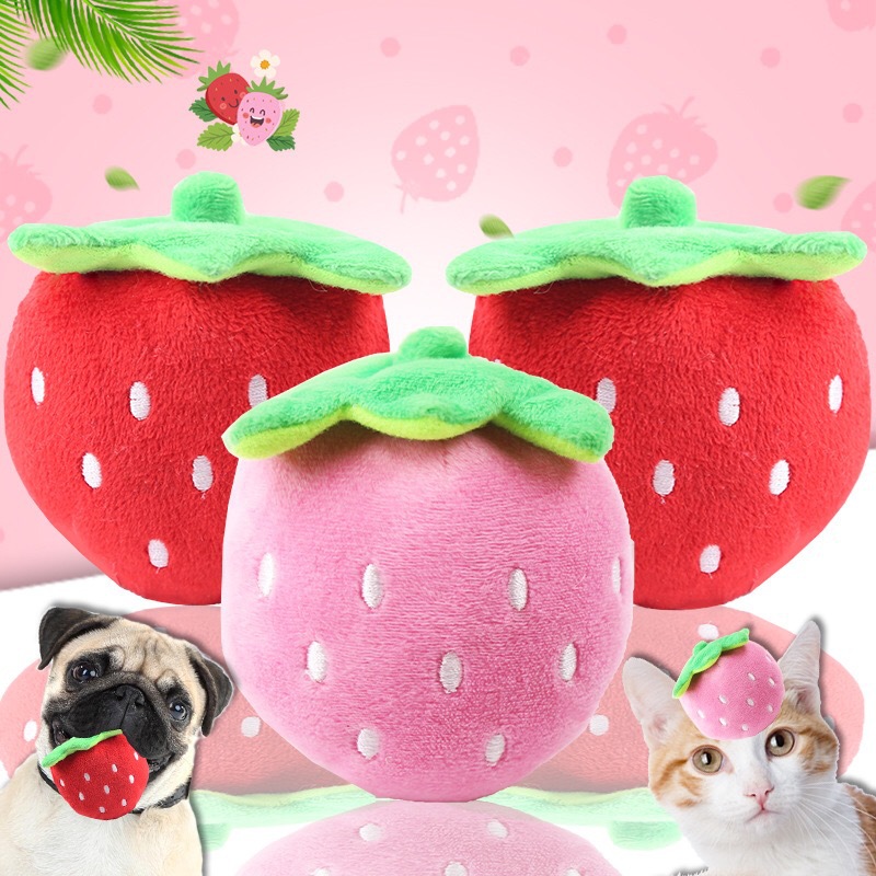 Cartoon Dog Toys Stuffed Squeaking Pet Toy Cute Plush Puzzle For Dogs Cat Chew Squeaker Squeaky Pet Strawberry Toy
Cartoon Dog Toys Stuffed Squeaking Pet Toy Cute Plush Puzzle For Dogs Cat Chew Squeaker Squeaky Pet Strawberry Toy