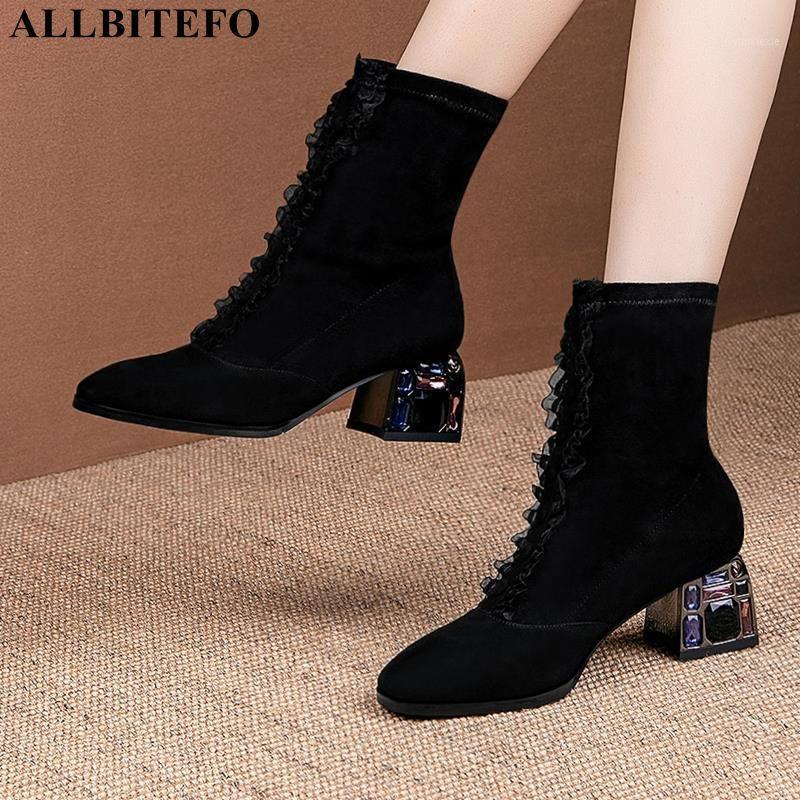 ALLBITEFO crystal heel sheepskin genuine leather slip-on women boots fashion style ankle boots fashion new spring Autumn1, As picture
ALLBITEFO crystal heel sheepskin genuine leather slip-on women boots fashion style ankle boots fashion new spring Autumn1, As picture