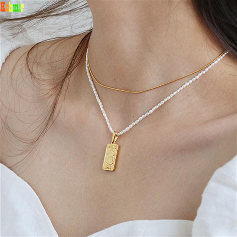 Kshmir Freshwater Pearl Necklace Head Coin Retro Necklace Geometric Rectangular Simple Female Short Clavicle Chain Cm
Kshmir Freshwater Pearl Necklace Head Coin Retro Necklace Geometric Rectangular Simple Female Short Clavicle Chain Cm