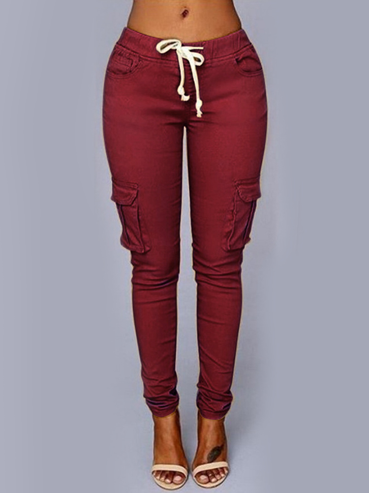 High waist Women's Trousers Casual Black Long Streetwear Pantalones De Mujer Pockets Sashes Office Ladies Sweatpants For Women 201031