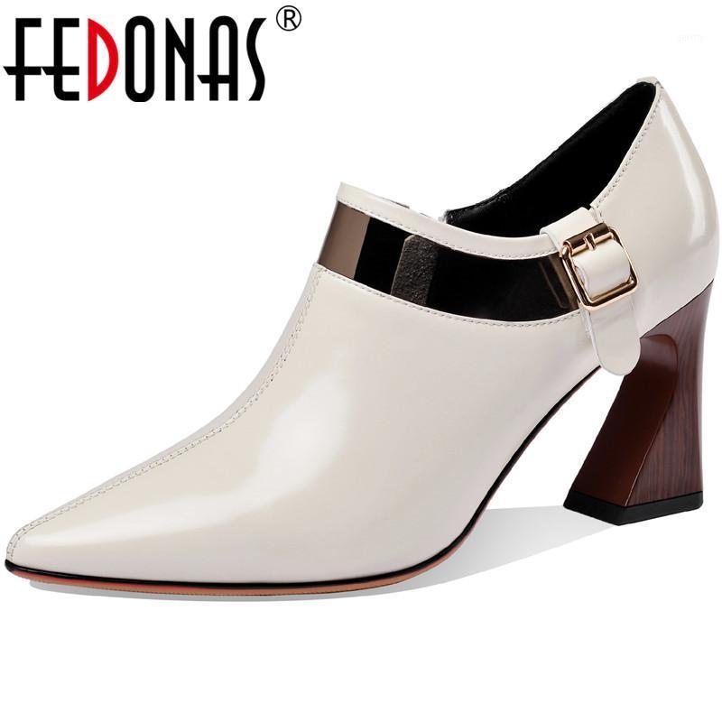 FEDONAS Side Zipper Women's Shoes Genuin Leather High Heels Pumps 2021 Spring Summer Newest Office Lady Working Shoes Woman1, Black
FEDONAS Side Zipper Women's Shoes Genuin Leather High Heels Pumps 2021 Spring Summer Newest Office Lady Working Shoes Woman1, Black