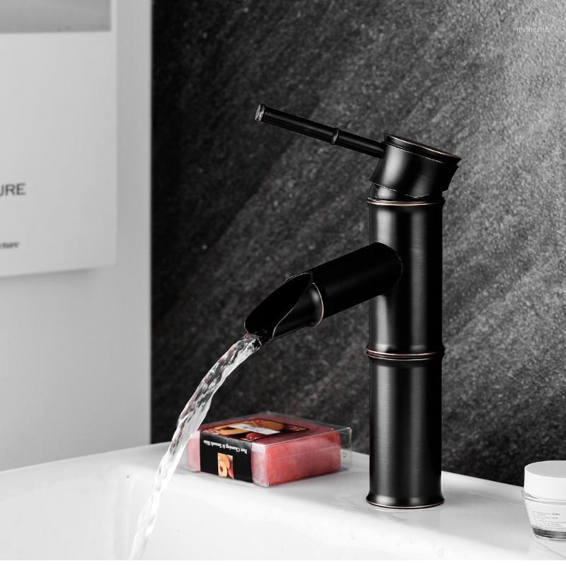 Antique Brass Waterfall Bathroom Sink Faucet Vessel Tall Bamboo Water Tap Mixer Hot and Cold Single Hole Basin Faucet Vintage1
Antique Brass Waterfall Bathroom Sink Faucet Vessel Tall Bamboo Water Tap Mixer Hot and Cold Single Hole Basin Faucet Vintage1