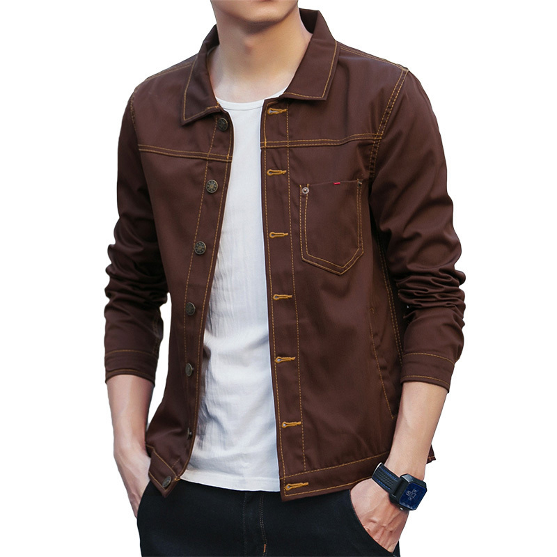 Denim Jacket Men Basic jackets Casual Slim Solid Lightweight Bomber Jacket Men Windbreaker Outwear Male Coat Freeshipping 201106