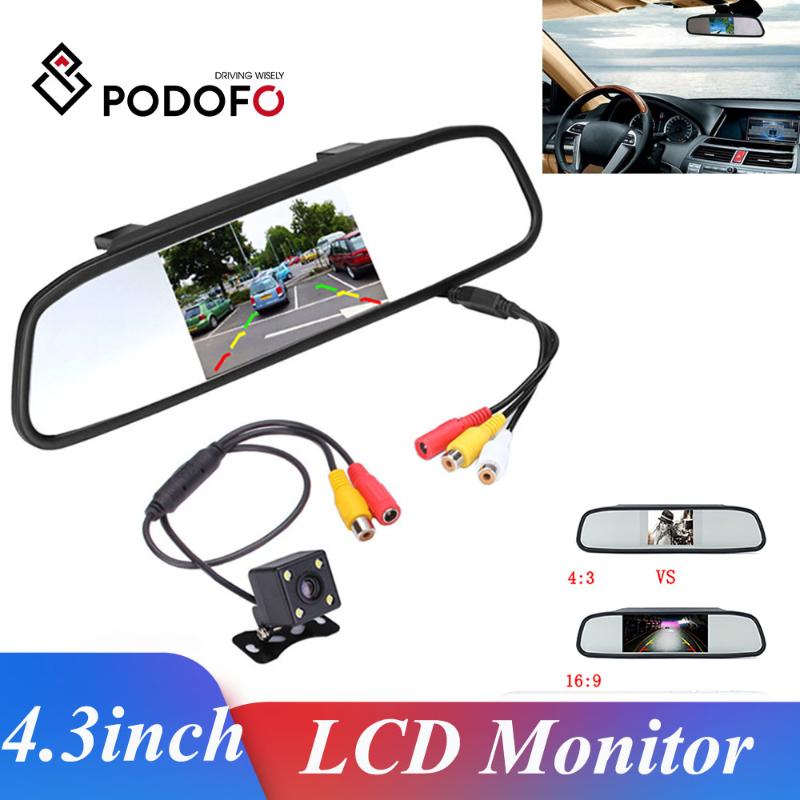 Podofo Car Auto 4.3'' TFT Car Parking Mirror Monitor 2 Video Input For Rear view Camera Waterproof Parking Assistance System
Podofo Car Auto 4.3'' TFT Car Parking Mirror Monitor 2 Video Input For Rear view Camera Waterproof Parking Assistance System