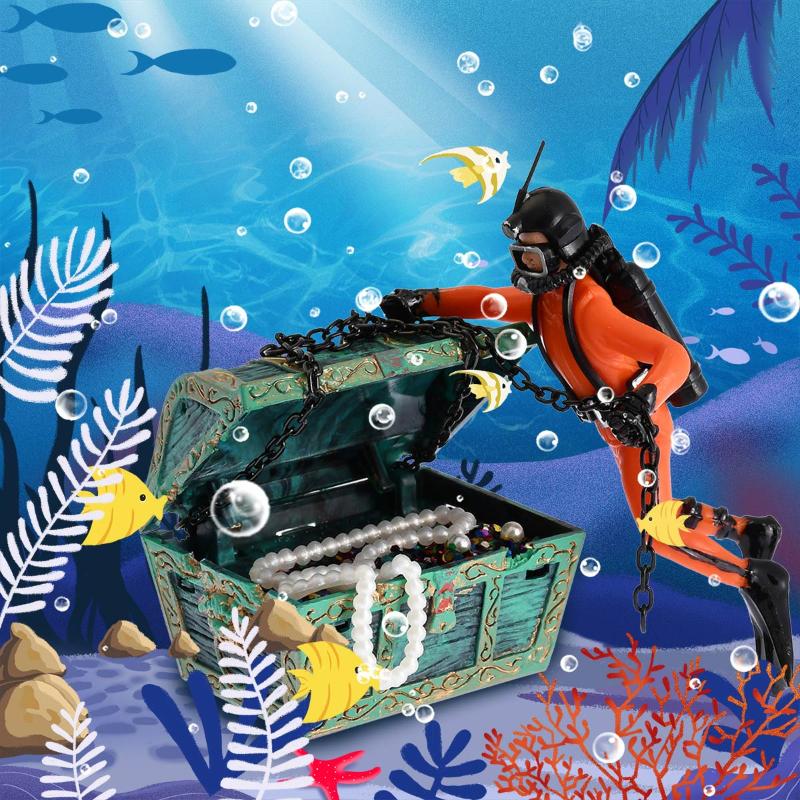 1Pcs Unique Design Treasure Diver Action Figure Fish Tank Ornament Landscape Aquarium Decoration Accessories
1Pcs Unique Design Treasure Diver Action Figure Fish Tank Ornament Landscape Aquarium Decoration Accessories
