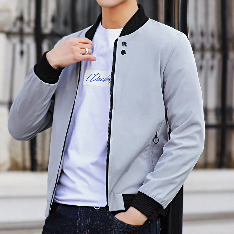 MANTLCONX est Solid Autumn Mens Jackets Male Casual Zipper Summer Jacket Men Spring Casual Outwear Men Thin Jacket Man Autumn 201218