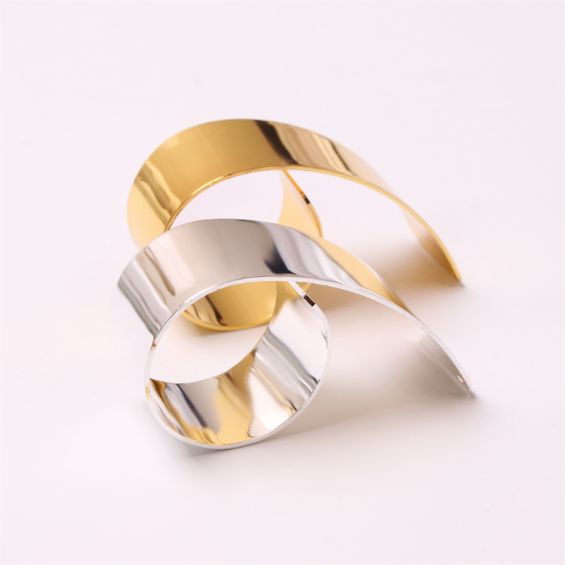 Special Metal Fork Napkin Ring Holder Gold Silver