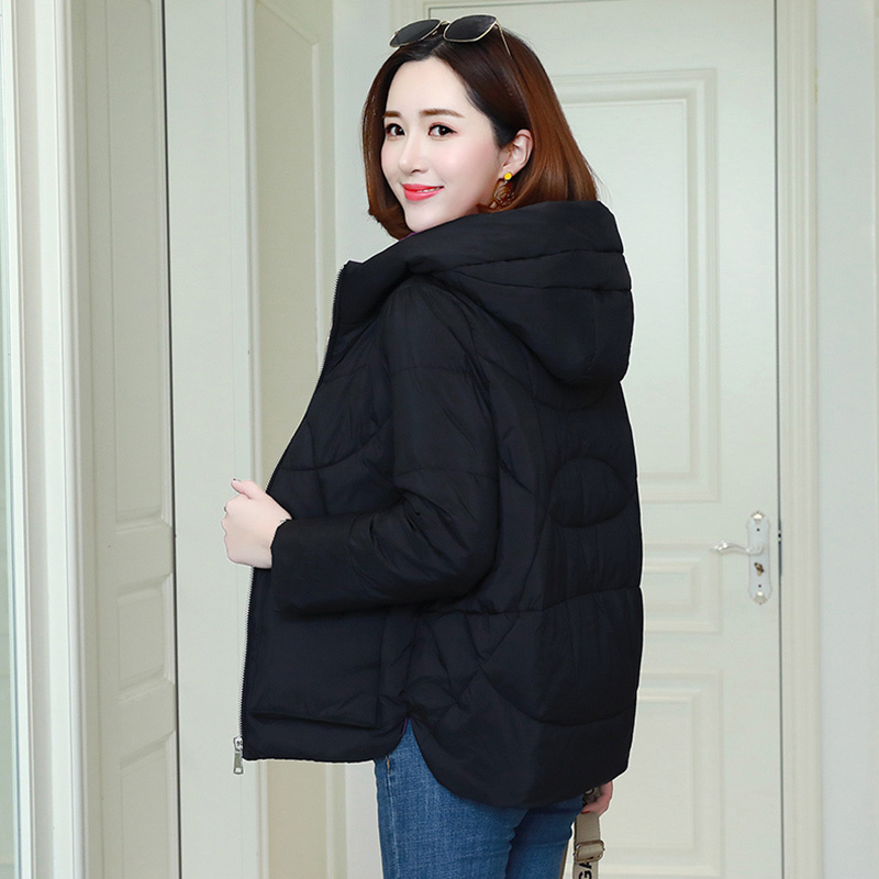 Winter Warm Hooded Coats Women Casual Jackets New Fashion Double Pocket Thick Cotton Parka Female Outerwear Coat P241 201027