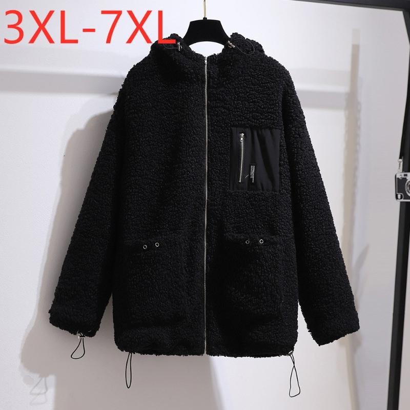 New Ladies Autumn Winter Plus Size Hoodie Jacket For Women Large Long Sleeve Loose Black Fleece Warm Zipper Coat 5XL 6XL 7XL
New Ladies Autumn Winter Plus Size Hoodie Jacket For Women Large Long Sleeve Loose Black Fleece Warm Zipper Coat 5XL 6XL 7XL
