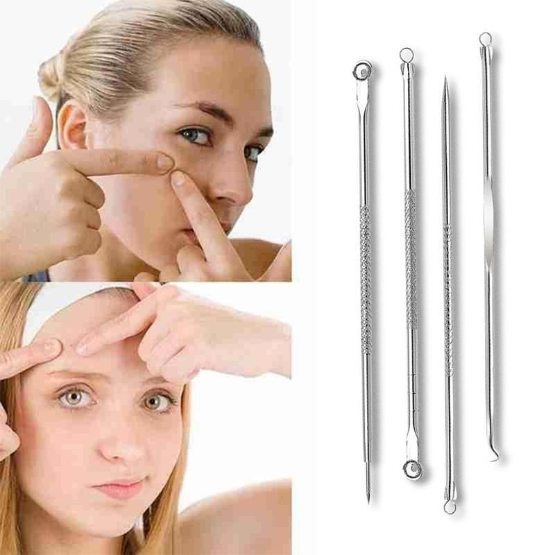 4pcs Blackhead Extractor Stainless Steel Black Dots Cleaner Acne Blemish Remover Needles Set Black Spots Pore Cleanser Tools
4pcs Blackhead Extractor Stainless Steel Black Dots Cleaner Acne Blemish Remover Needles Set Black Spots Pore Cleanser Tools