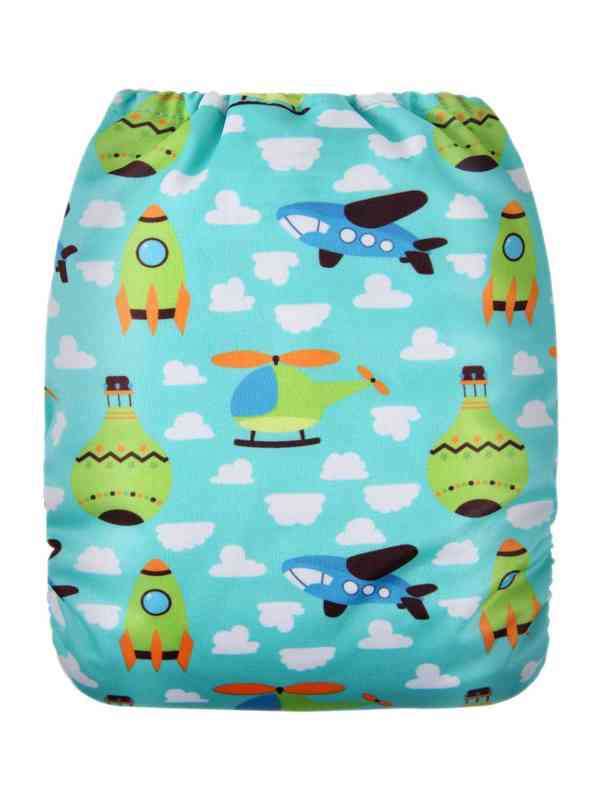 Plane Print Baby Cloth Diaper SHE