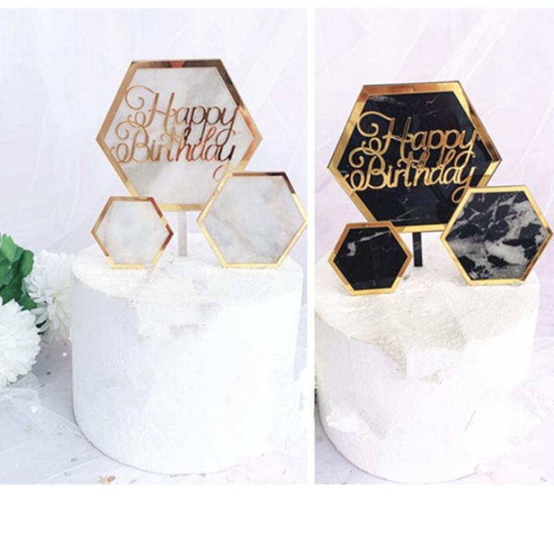 INS NEW Acrylic Geometric Hexagon Marble Pattern Cake Topper Gold Black Round Happy Birthday Cake Top Flag Decor Kids Birthday
INS NEW Acrylic Geometric Hexagon Marble Pattern Cake Topper Gold Black Round Happy Birthday Cake Top Flag Decor Kids Birthday