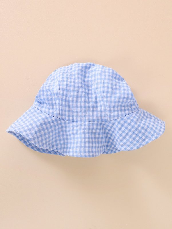 Baby Gingham Bow Front Dress & Hat SHE