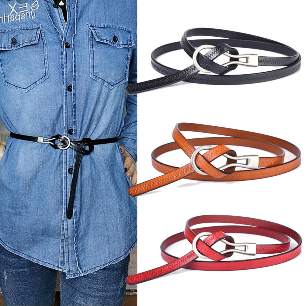 Sweater thin belt women's leather knot decoration with dress suit waist fashion versatile coat small belt, Black
Sweater thin belt women's leather knot decoration with dress suit waist fashion versatile coat small belt, Black