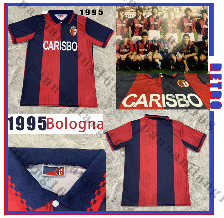 Bologna 1995 Retro Soccer Jerseys Home De Marzi Saikoni Bologna 95 Vintage football shirts, Black;yellow
Bologna 1995 Retro Soccer Jerseys Home De Marzi Saikoni Bologna 95 Vintage football shirts, Black;yellow