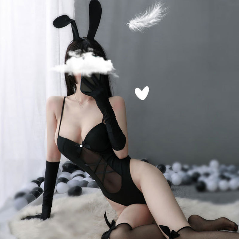 Sexy solid lingerie babydoll sleepwear bodysuit uniform erotic see-through rabbit cosplay suit, Red
Sexy solid lingerie babydoll sleepwear bodysuit uniform erotic see-through rabbit cosplay suit, Red