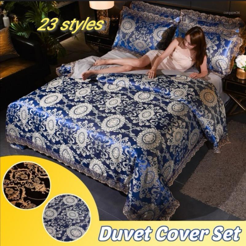 2020 New Arrival Luxury 3pcs High Quality Bedding Set Satin Jacquard Duvet Cover Set 1 Quilt Cover + 2 Pillowcases Queen King1, 23
2020 New Arrival Luxury 3pcs High Quality Bedding Set Satin Jacquard Duvet Cover Set 1 Quilt Cover + 2 Pillowcases Queen King1, 23