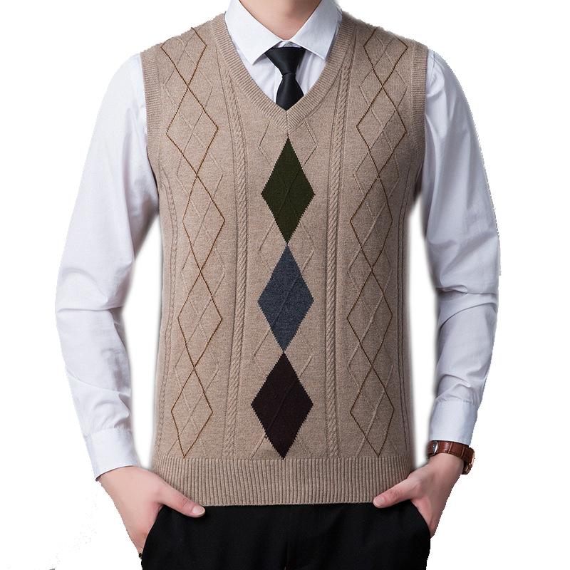 Mens Knit Vest Tank Pullover V Neck Argyle Pattern Casual Basic Sweater Sleeveless for Autumn Winter Brand New 211601204, Khaki
Mens Knit Vest Tank Pullover V Neck Argyle Pattern Casual Basic Sweater Sleeveless for Autumn Winter Brand New 211601204, Khaki