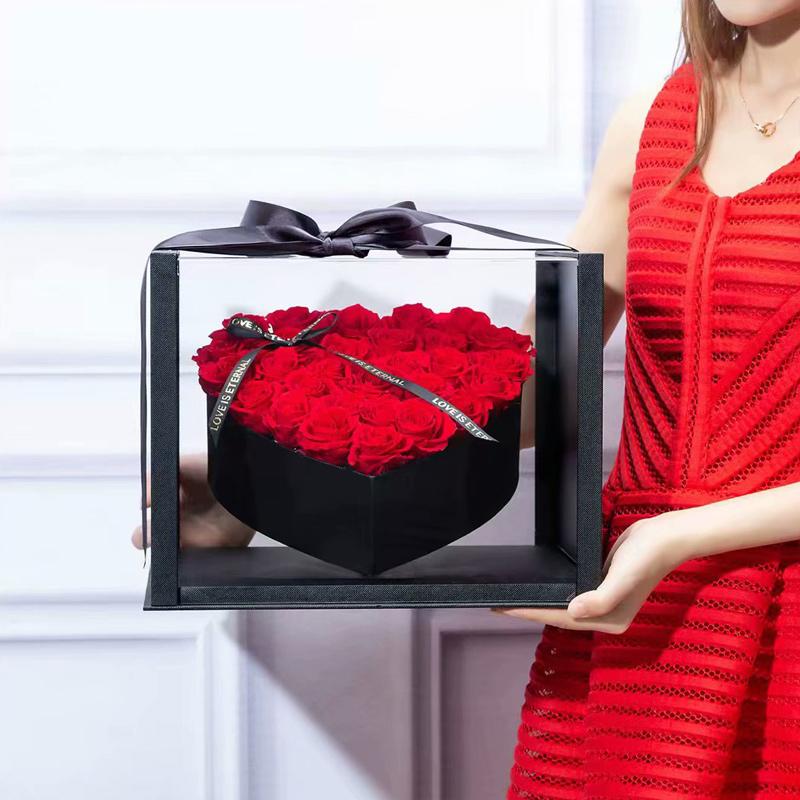 Panorama love Heart transparent acrylic rose Flowers box Valentine's Day Florist Gift Boxes
Panorama love Heart transparent acrylic rose Flowers box Valentine's Day Florist Gift Boxes