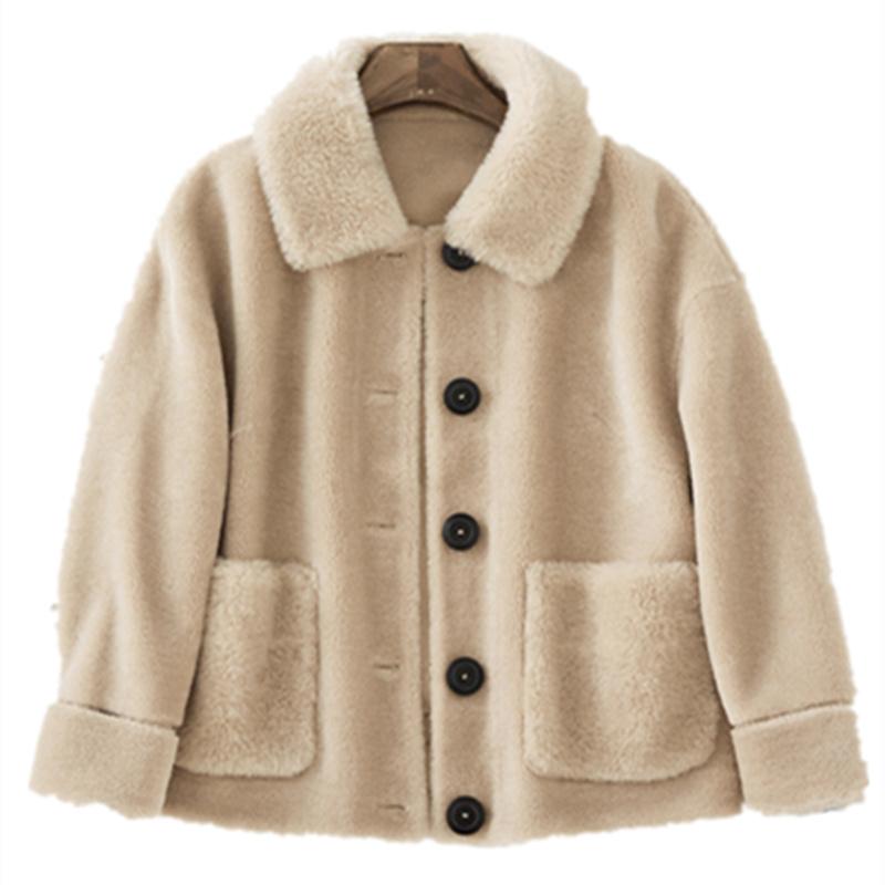 Sheep Quality Fashion Shearing High Coat Wool Fur Jacket Warm Coat Female Autumn Soft Wool Women Coats Ropa De Mujer Zjt419, Brown
Sheep Quality Fashion Shearing High Coat Wool Fur Jacket Warm Coat Female Autumn Soft Wool Women Coats Ropa De Mujer Zjt419, Brown