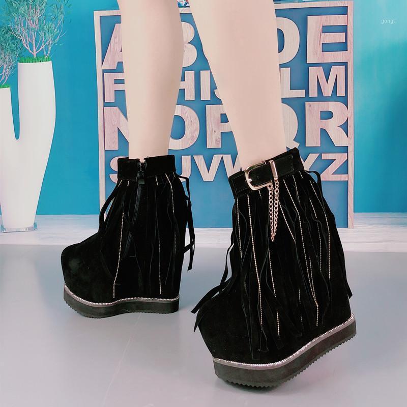 New Womens Wedge High Heels Snow Boots Tassels Plarform Winter Party Boots Shoes1, Black
New Womens Wedge High Heels Snow Boots Tassels Plarform Winter Party Boots Shoes1, Black