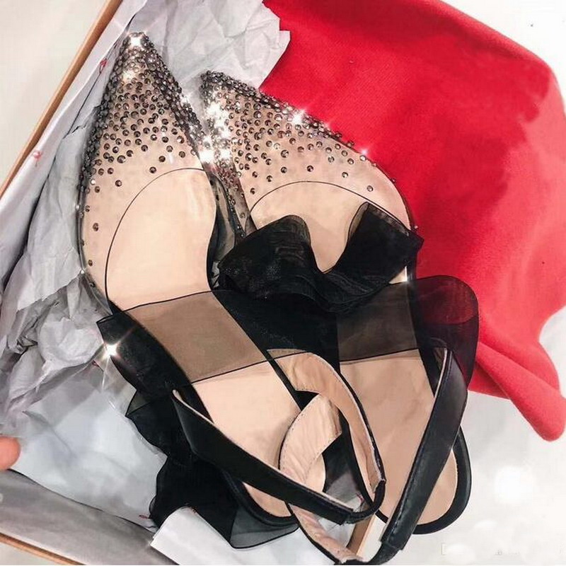 Black Lace up Slingback Women Pumps Newest Red Bottom High Heels PVC Crystal bling Pointed toe Wedding Party Shoes Full Original Packaging, 12cm heel
Black Lace up Slingback Women Pumps Newest Red Bottom High Heels PVC Crystal bling Pointed toe Wedding Party Shoes Full Original Packaging, 12cm heel