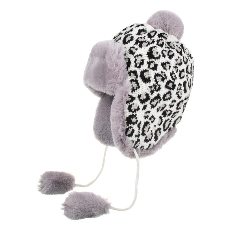 Outdoor Leopard Winter Neutral Warm Ear Protection Hat Warm Beanie Skullies Caps Ear Protection Hat Autumn knitted Woolen
Outdoor Leopard Winter Neutral Warm Ear Protection Hat Warm Beanie Skullies Caps Ear Protection Hat Autumn knitted Woolen