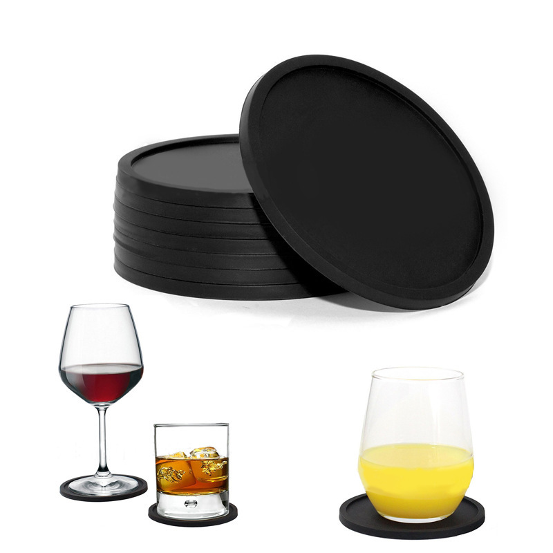 Black Wine Cup Mats Thickened Round Silicone Cup Creative Soft Rubber Coffee Cups Pad Insulated Mat 122050
Black Wine Cup Mats Thickened Round Silicone Cup Creative Soft Rubber Coffee Cups Pad Insulated Mat 122050