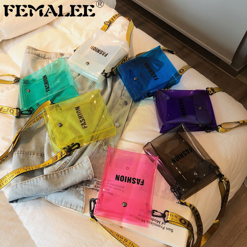 Women PVC 2019 New Fashion Jelly Flap Fairy Transparent Cross Body Lady Luxury Messenger Clear Shoulder Mobile Phone Bag Q1208
Women PVC 2019 New Fashion Jelly Flap Fairy Transparent Cross Body Lady Luxury Messenger Clear Shoulder Mobile Phone Bag Q1208