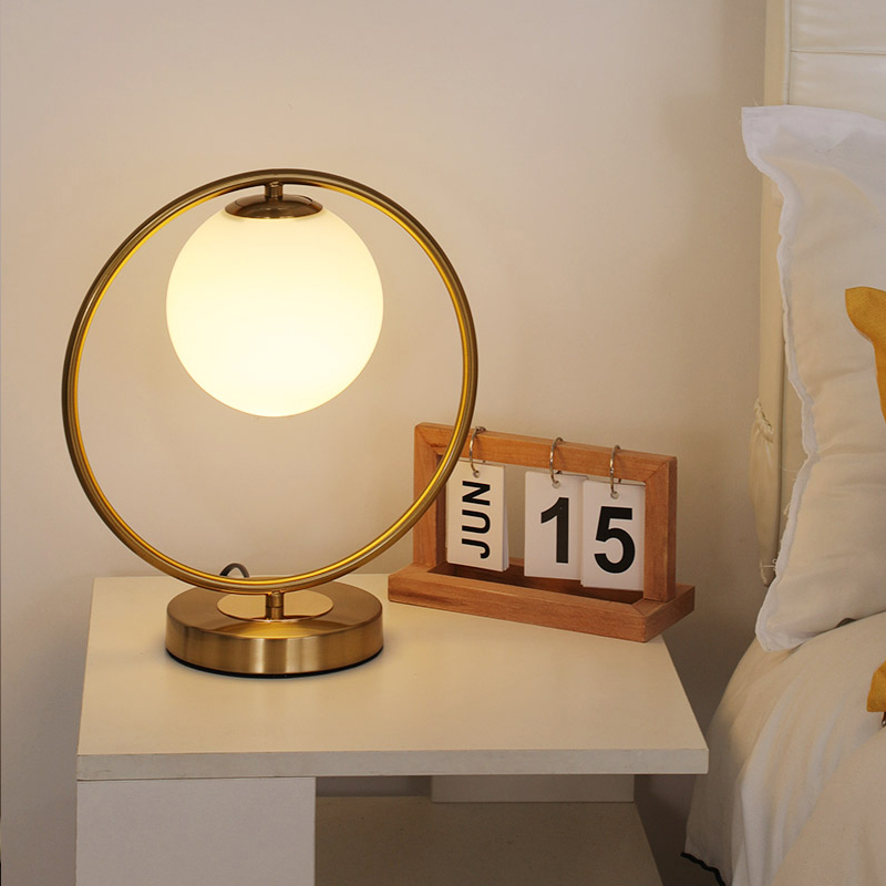 Modern Glass Bedside Lamp with Nordic Design - Perfect Accent Lighting for Home Interiors