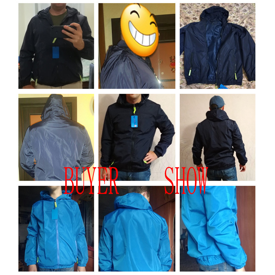Size 6XL 5XL 7XL Spring Autumn Young Men Windbreaker Hooded Jacket Slim Thin Clothing Top Quality Waterproof Plus Size K316 T200102