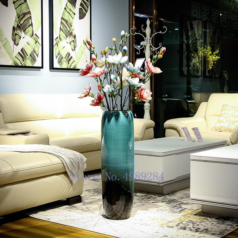 Blue Gradient Ceramics Landing Vase Large Flower Vase Chinese Retro Home Living Room Decoration Furnishing Flower Arrangement
Blue Gradient Ceramics Landing Vase Large Flower Vase Chinese Retro Home Living Room Decoration Furnishing Flower Arrangement