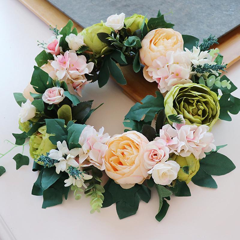 Artificial wreath door threshold flower DIY wedding home living room party pendant wall decor Christmas garland gift rose peony1
Artificial wreath door threshold flower DIY wedding home living room party pendant wall decor Christmas garland gift rose peony1