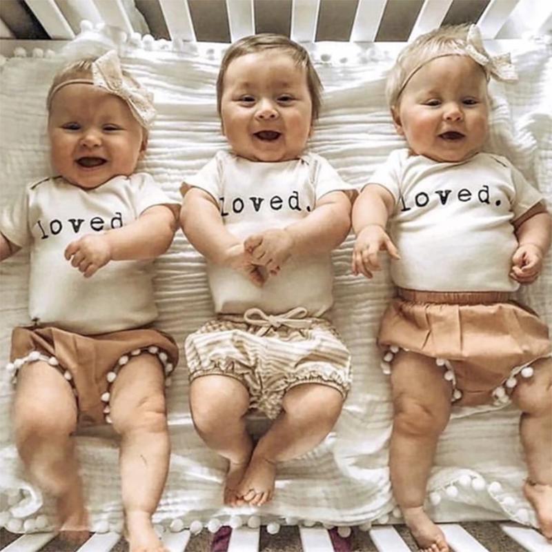 Bodysuits Baby Boy Clothes Baby Girl Clothes Letter Loved Infant Boys Girls Funny Short Sleeve Romper Playsuit 2021 Summer, Beige
Bodysuits Baby Boy Clothes Baby Girl Clothes Letter Loved Infant Boys Girls Funny Short Sleeve Romper Playsuit 2021 Summer, Beige