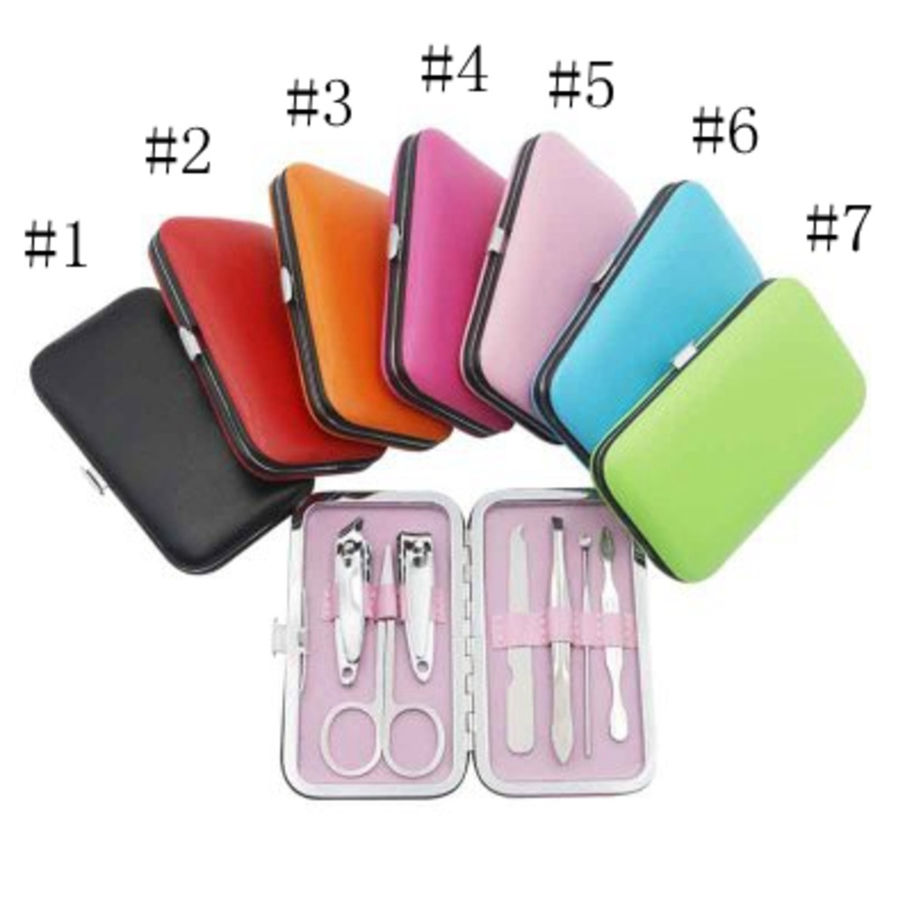 Nail Clipper Set of 7 Nail Clippers Manicure Care Tools Gift Custom Nail Clipper Set Seven Colors Available
