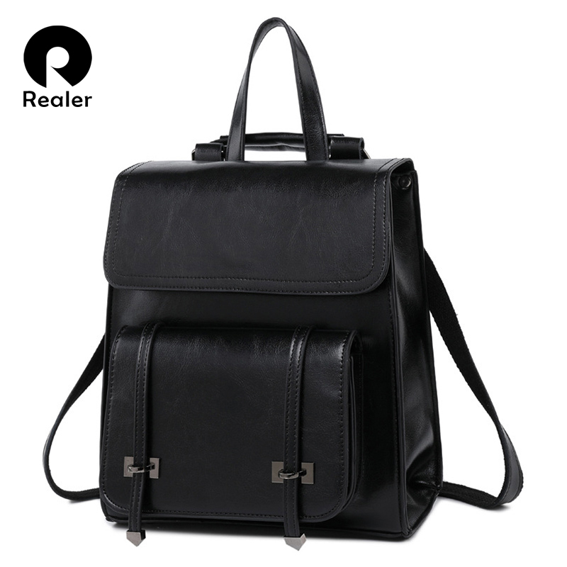 REALER women backpack for teenage girls high quality split leather backpack vintage school bag large capacity shoulder bag 2020, Black
REALER women backpack for teenage girls high quality split leather backpack vintage school bag large capacity shoulder bag 2020, Black