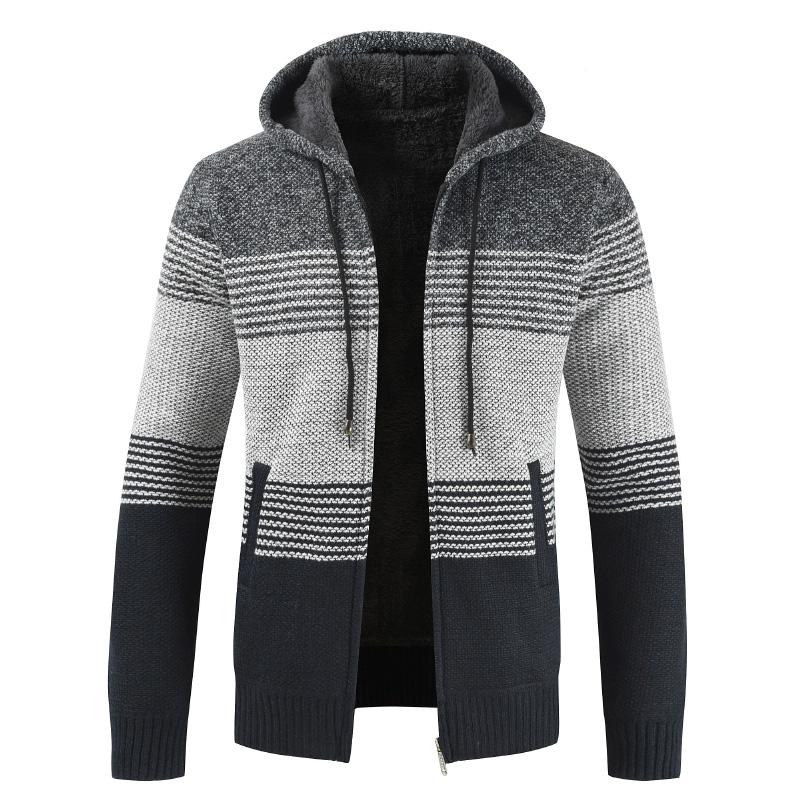 Men's Sweaters Sweater Coat Men 2022 Winter Thick Warm Hooded Cardigan Jumpers Striped Wool Liner Zipper Fleece Coats, White;black
Men's Sweaters Sweater Coat Men 2022 Winter Thick Warm Hooded Cardigan Jumpers Striped Wool Liner Zipper Fleece Coats, White;black